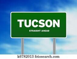 tucson, arizona, sinal rodovia