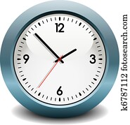 vektor, blau, uhr vektor, blau, uhr
