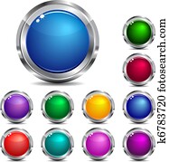 אתר אינטרנט, &, איקון של אינטרנט, כפתורים