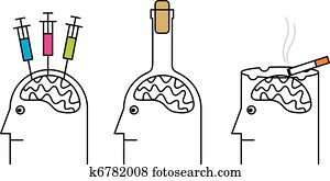הרגלים, מזיק, ל, health., smoking,, סמם, addiction,, alcoholism.