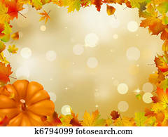 Autumn Pumpkins and leaves. EPS 8 Autumn Pumpkins and leaves. EPS 8