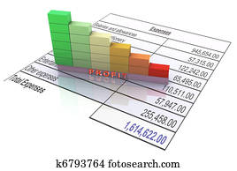 diminution, dans, profit