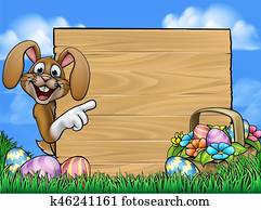 Easter Bunny Sign Easter Bunny Sign