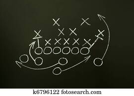 jogo, estratégia, desenhado, ligado, quadro-negro