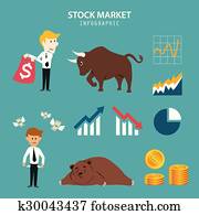 stock market infographic stock market infographic