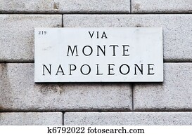 Via Monte Napoleone Via Monte Napoleone