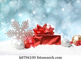 קישוטים של חג ההמולד, ב, כחול, גליטארי, רקע