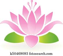 Blossom lotus flower logo Blossom lotus flower logo