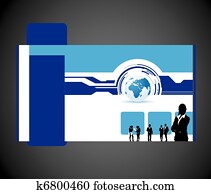 business people and world website