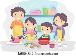 Family in the Kitchen Family in the Kitchen
