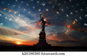 Independence day. Liberty enlightening the world Independence day. Liberty enlightening the world