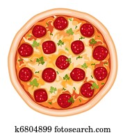 Pizza Salami Pizza Salami