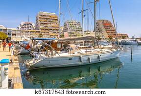 Resorts at the marina of La Grande Motte