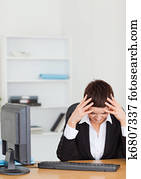 unzufriedene, sekretärin