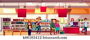 אנשים ב, מרכול, מכולת, דוגמה