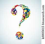 גדול, סימן שאלה, עשה, מ, יותר קטן, סימני שאלה