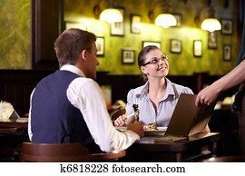 At restaurant At restaurant