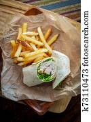 Chicken Caesar Wrap Sandwich