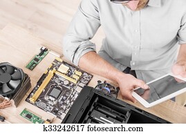 Computer repair professional. Computer repair professional.
