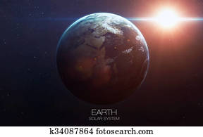Earth - High resolution images presents planets of the solar system. This image elements furnished by NASA.