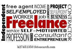 Freelance Contract Worker Employee Independent Consultant Word Collage Freelance Contract Worker Employee Independent Consultant Word Collage