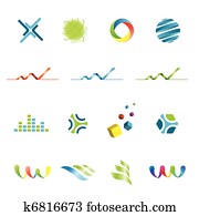 Logo design elements set Logo design elements set