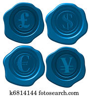 Money wax seal