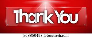 thank you word in transparent glass shapes thank you word in transparent glass shapes