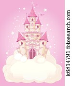 שמיים ורודים, טירה