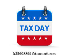 belasting, dag, pictogram, kalender