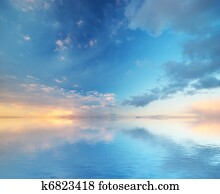 céu, experiência., composição, de, nature.