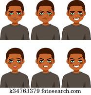 Man Avatar Expressions