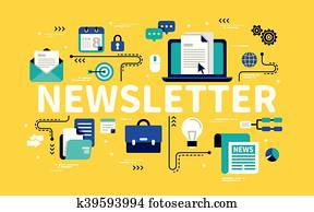 Newsletter concept design Newsletter concept design