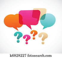 question mark, mit, vortrag halten, bubles question mark, mit, vortrag halten, bubles