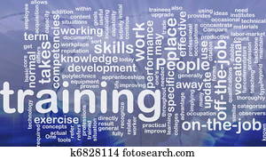 Training background concept Training background concept