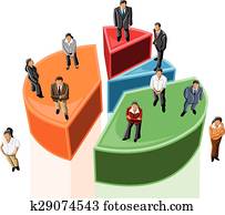 אנשים של עסק, מעל, שרטט