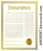 Insurance legal document Insurance legal document