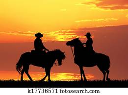 Men on horses Men on horses