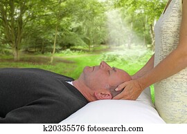 Outdoor healing session