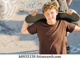 skateboard, menino