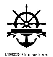 Steering Wheel and Anchor Steering Wheel and Anchor