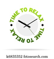 Time to relax clock Time to relax clock
