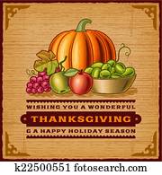 Vintage Thanksgiving Card Vintage Thanksgiving Card