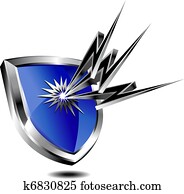 הגן, הגנה, עם, על ידי, ברק