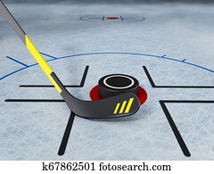 הוקי של קרח נדבק, ו, פ.א.ק., ב, גרד, קרח, רקע., 3d, דוגמה