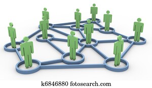 3d business community network