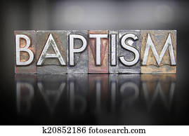 Baptism Letterpress Baptism Letterpress