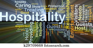 Hospitality background concept glowing Hospitality background concept glowing