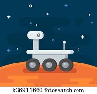 Mars exploration illustration Mars exploration illustration