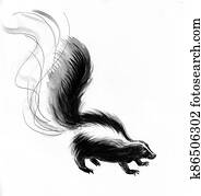 Skunk animal Skunk animal